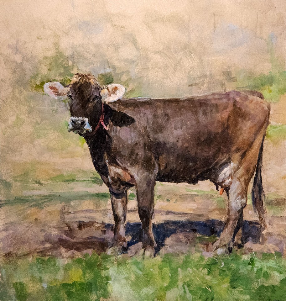 Peter E. Poskas III, Solo Brown Swiss, 2025
oil on panel, 19 x 18 in. (48.3 x 45.7 cm)
PP3250901