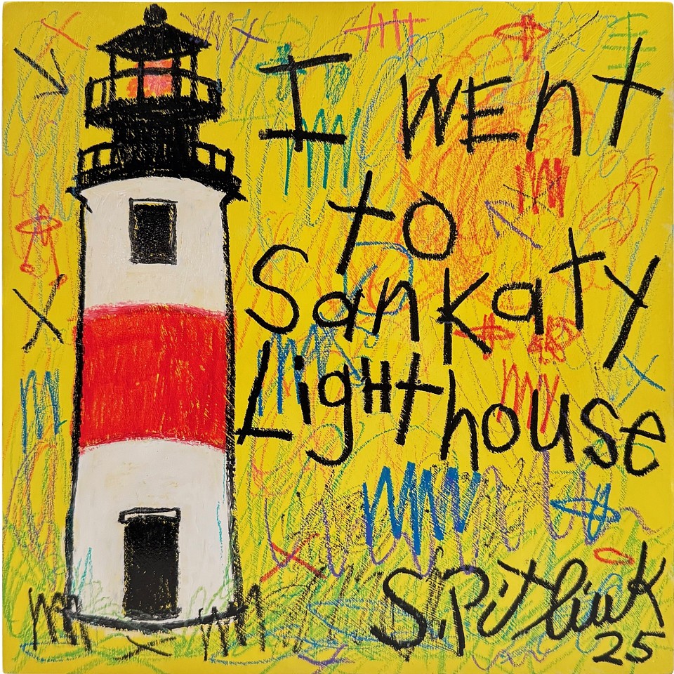 Stephen Pitliuk, I Went to Sankaty Light House, 2025
acrylic and oil on panel, 10 x 10 in. (25.4 x 25.4 cm)
SP250802