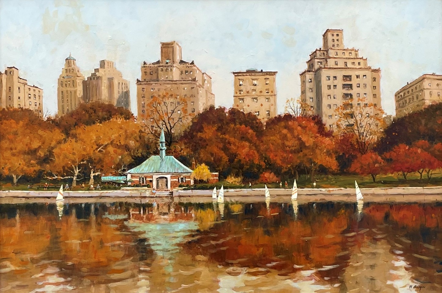 Nicholas Berger, Reflections, 2025
oil on panel, 16 1/2 x 24 in. (41.9 x 61 cm)
NB250903