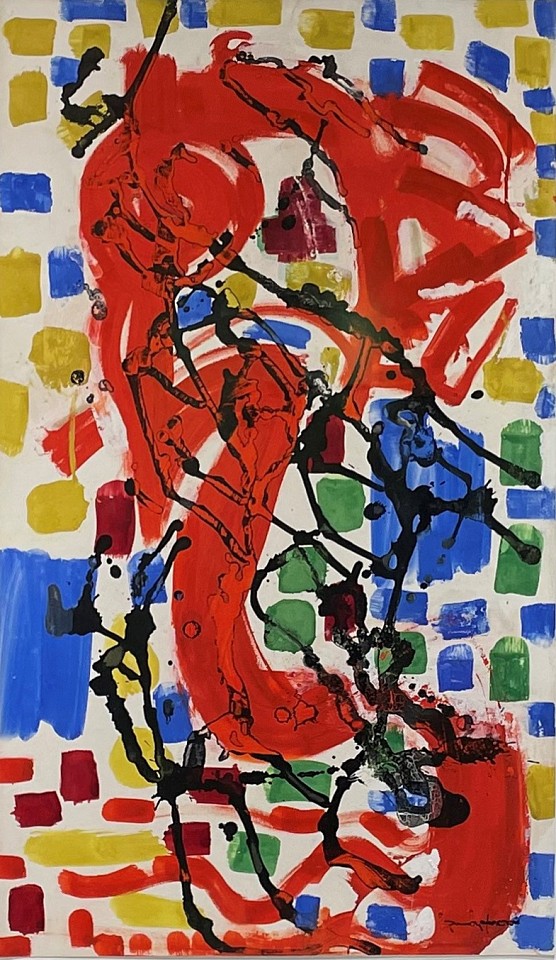 Hans Hofmann, Mosaic for Apartment House Sketch No. 4., 1956
Gouache and ink on paper, 38 1/2 x 22 1/4 in.
HH-012574