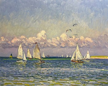 Jan Pawlowski - Jan Pawlowski Sailing off Brant Point