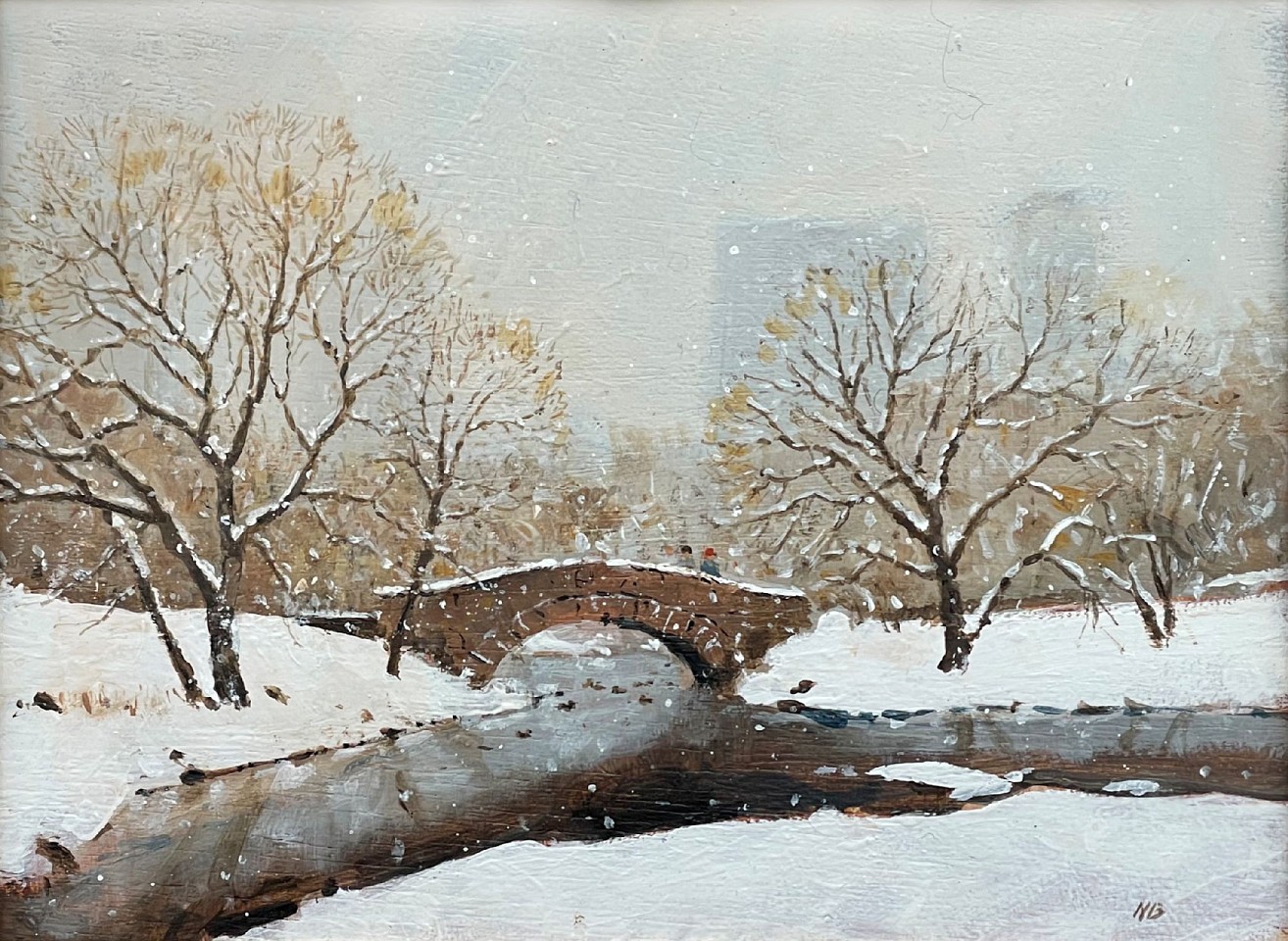 Nicholas Berger, Snow Ducks, 2025
oil on panel, 8 x 10 3/4 in. (20.3 x 27.3 cm)
NB251101
