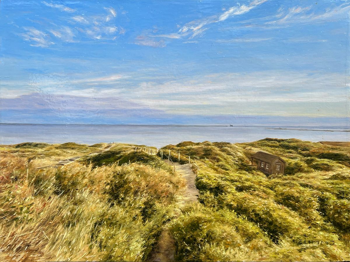 Lori Zummo, Steps Beach Sunrise, 2025
oil on board, 9 x 12 in. (22.9 x 30.5 cm)
LZ251001