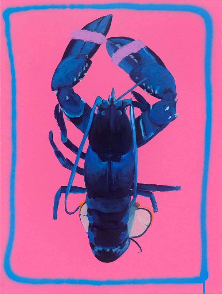 Adam S. Umbach, Blue Boi with Frame (Pink with Blue), 2025
oil and acrylic on canvas, 24 x 18 in. (61 x 45.7 cm)
AU251012