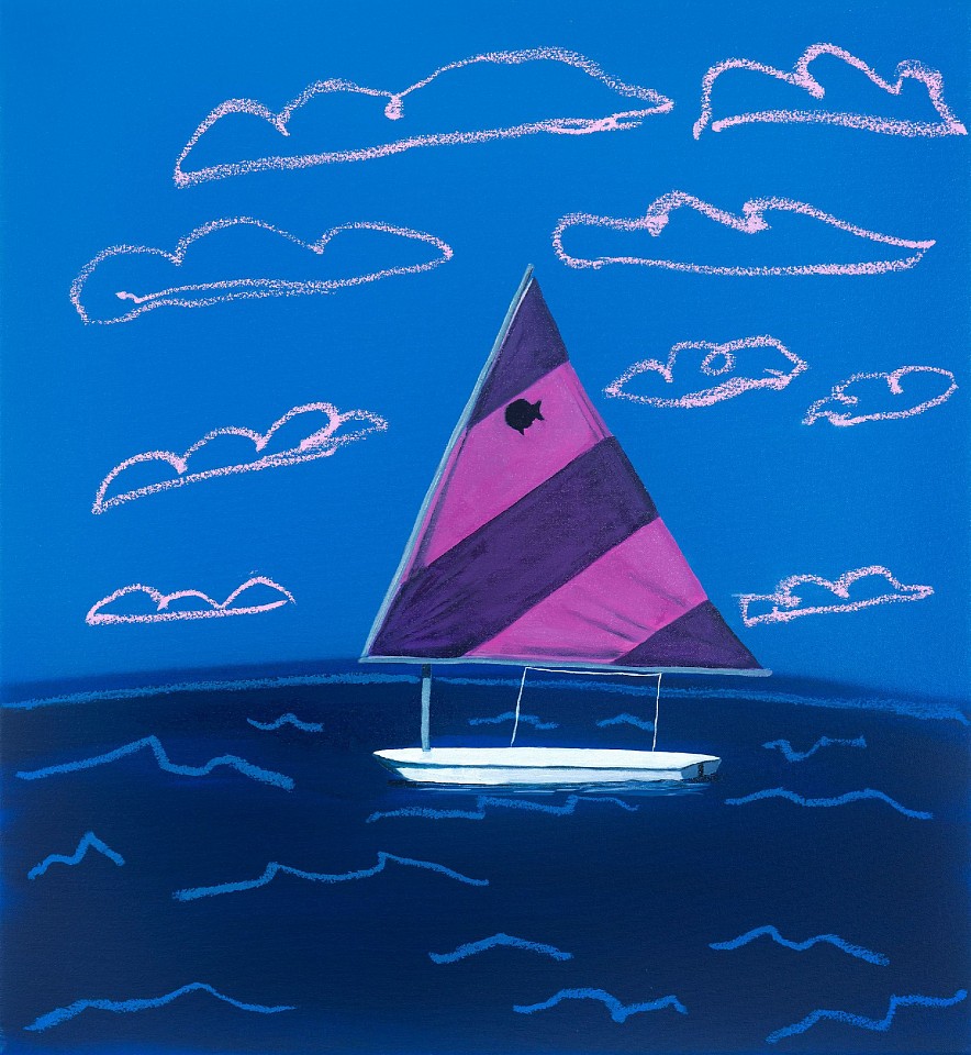 Adam S. Umbach, Sail Fishie (Pink and Purple), 2025
oil and acrylic on canvas, 24 x 22 in. (61 x 55.9 cm)
AU251010