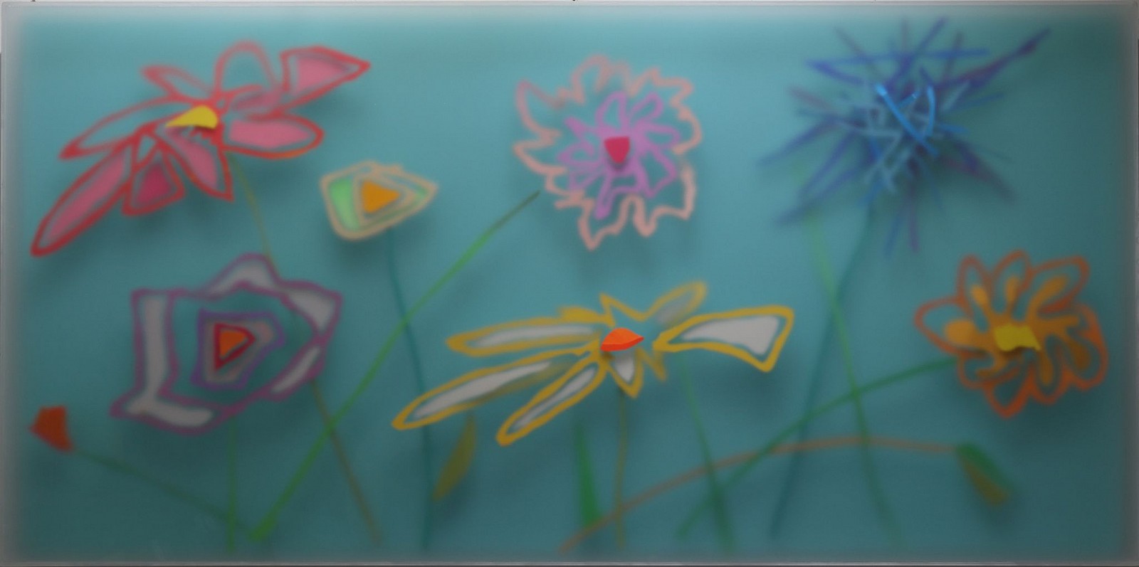 Yury Darashkevich, Floating Flowers #6
acrylic and glass, 24 x 48 in. (61 x 121.9 cm)
YD260103