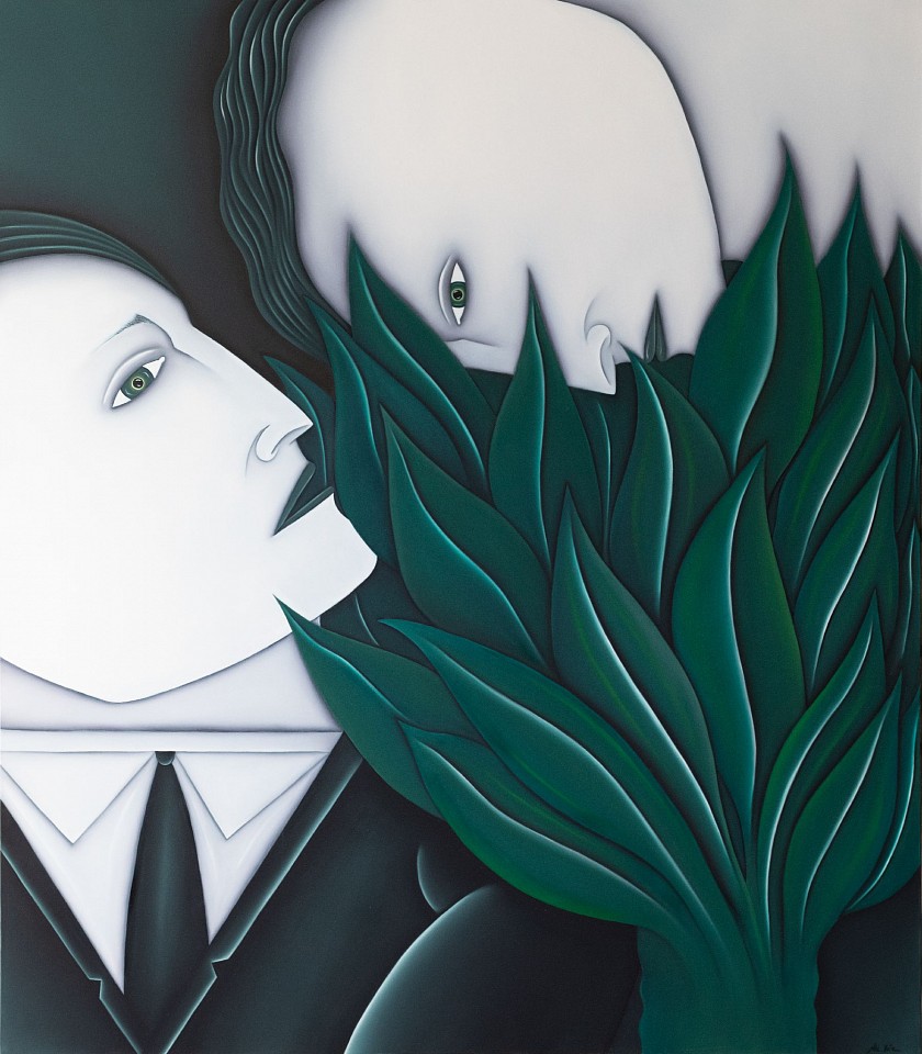 Noé Katz, Green Leaves, 2024
oil on linen, 47 1/2 x 41 1/2 in. (120.7 x 105.4 cm)
NK251203