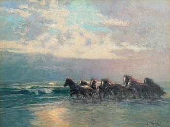 Work:&nbsp;John Terelak Wild Horses on the Beach