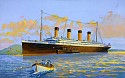 James A. Flood, RMS Titanic Anchored off Roches Point, 1912
2023, acrylic on canvas