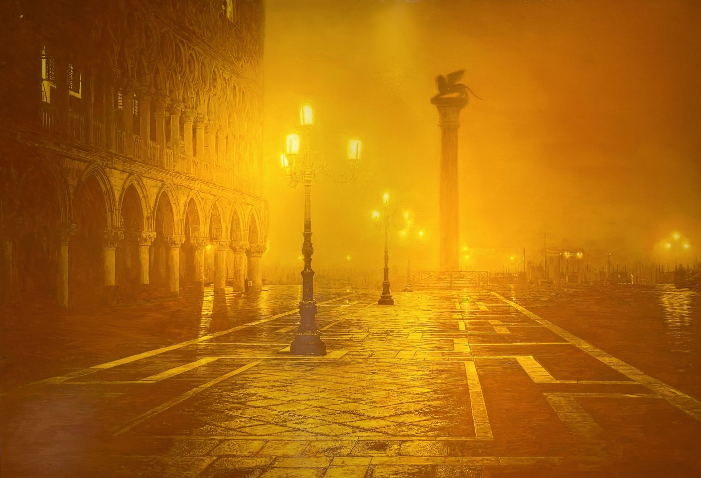 Tommaso Ottieri, Venezia Gold, 2025
oil on board, 59 x 86 1/2 in. (150 x 220 cm)
TO260106