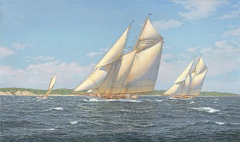 Work:&nbsp;Richard Loud Schooner Yachts Emerald & Ingomar, Vineyard Sound, M.V, 1907