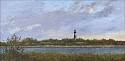 Marla Korr, Moon Over Sankaty Head Light
2026, oil on linen