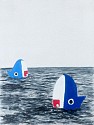 Adam S. Umbach, Shark School No. 1
2026, oil and acrylic on canvas