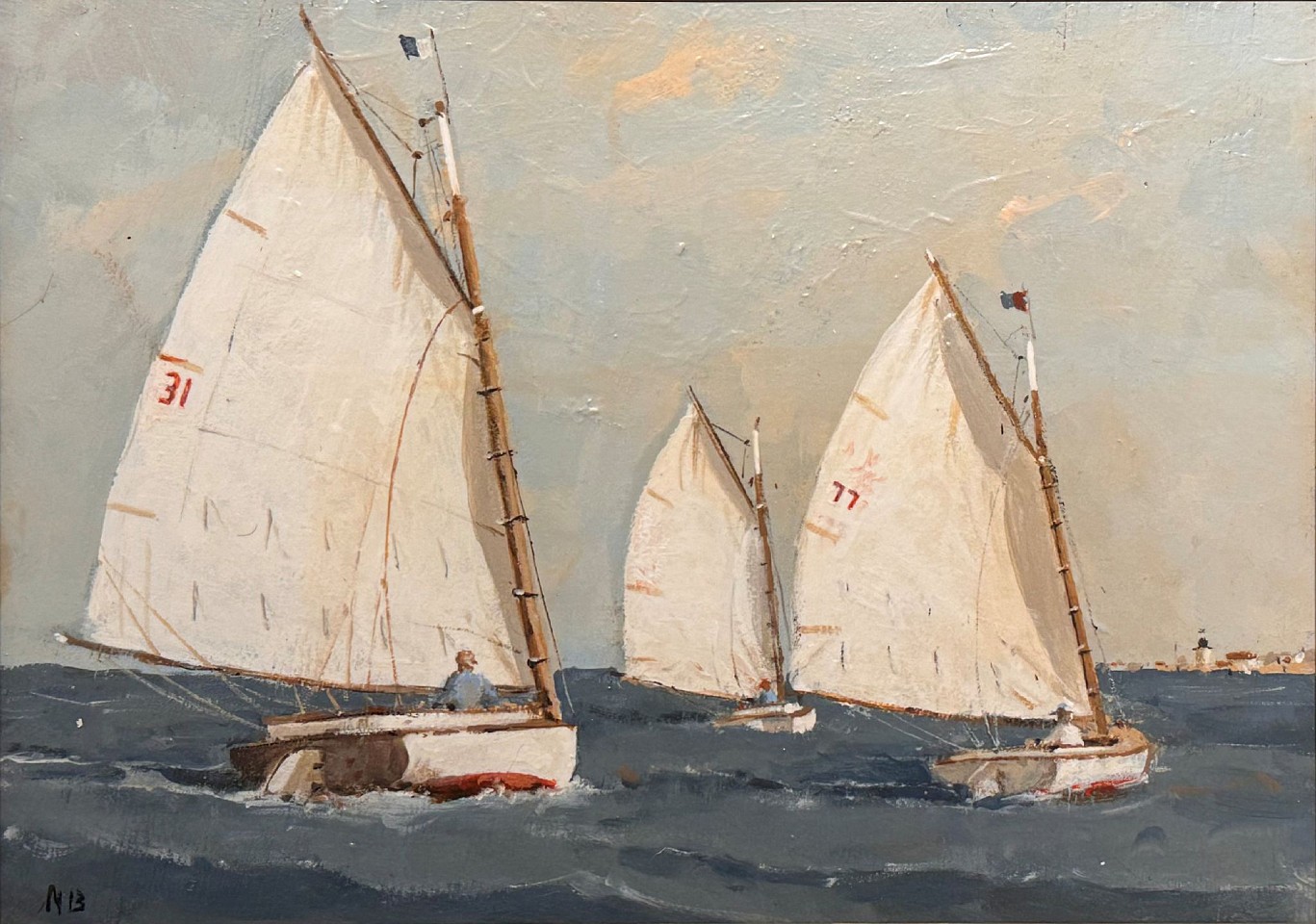 Nicholas Berger, Day Sailing Study 2, 2026
oil on panel, 7 1/4 x 10 1/4 in. (18.4 x 26 cm)
NB260407
