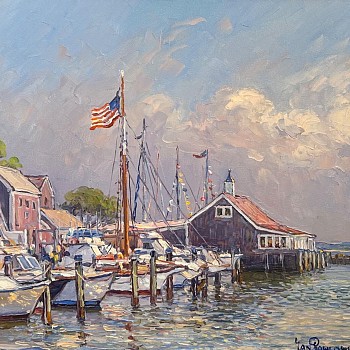 painting:&nbsp;Jan Pawlowski Docked Boats
