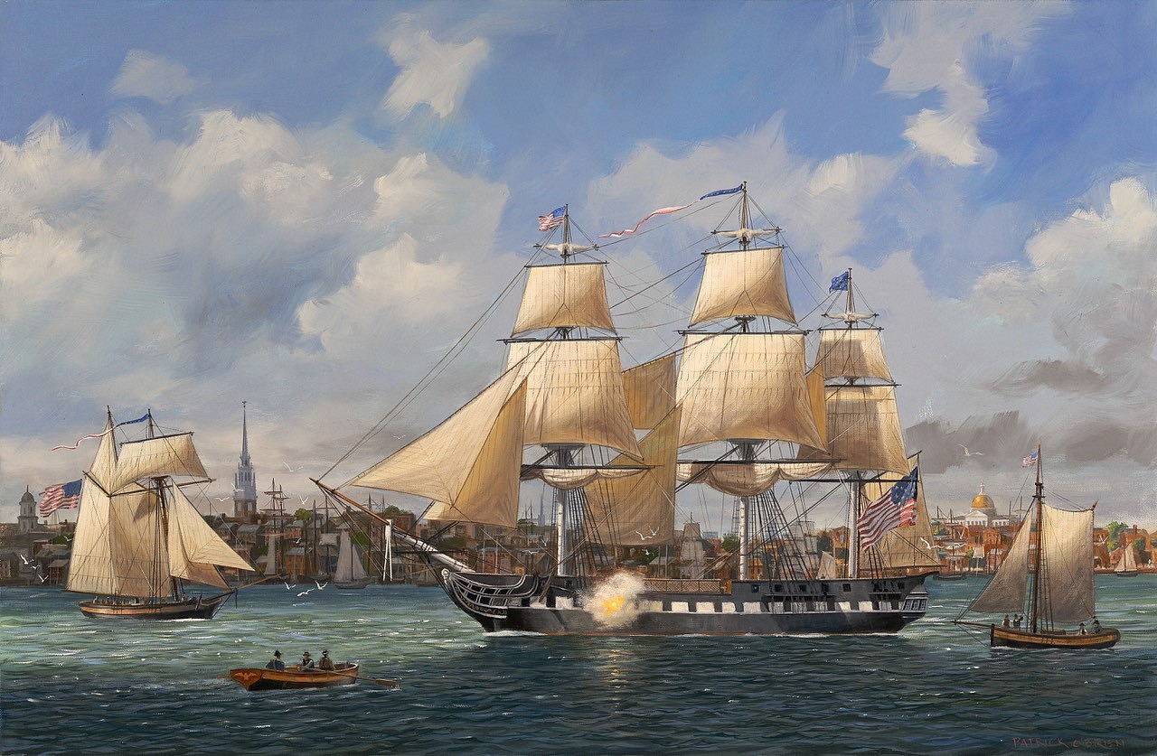 Patrick O'Brien, USS Constitution at Boston, 1797, 2026
oil on canvas, 24 x 36 in. (61 x 91.4 cm)
POB260502_ASMA