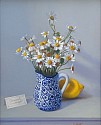 David Henry, Chamomile in Blue and White Pitcher with Lemon
2026, oil on birch panel
