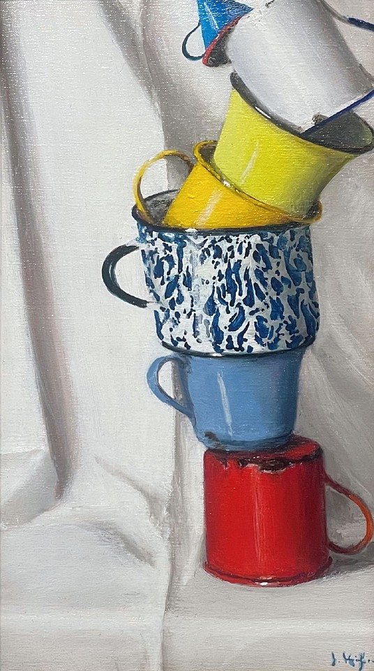 Joseph Keiffer, Tipsy Cups XXXIV, 2026
oil on canvas, 14 x 8 in. (35.6 x 20.3 cm)
JK260601