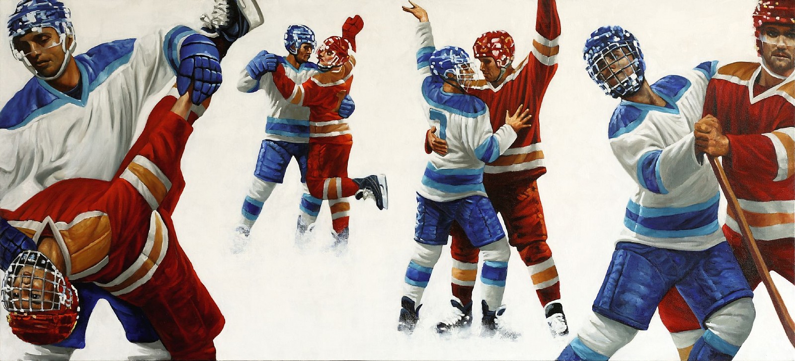 William Nelson, Face-off, 2026
oil on canvas, 30 x 66 in. (76.2 x 167.6 cm)
WN260704
