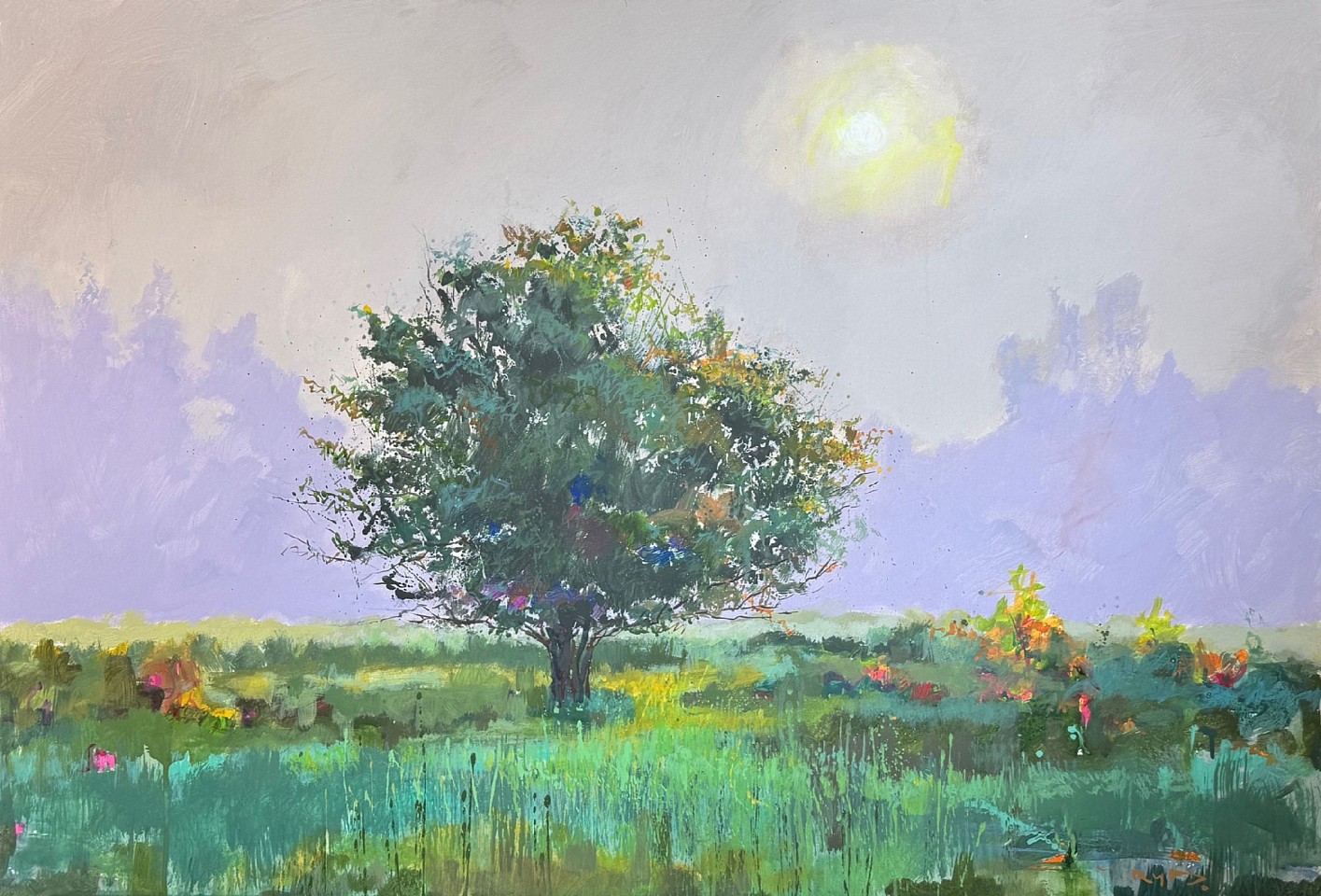 Yury Darashkevich, Humble Challenge, 2025
acrylic on wood panel, 32 x 48 in. (81.3 x 121.9 cm)