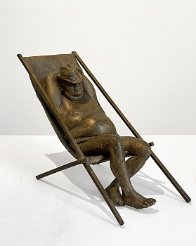 Work:&nbsp;Bruno Lucchesi Man in Lawn Chair, Ed. 2/2